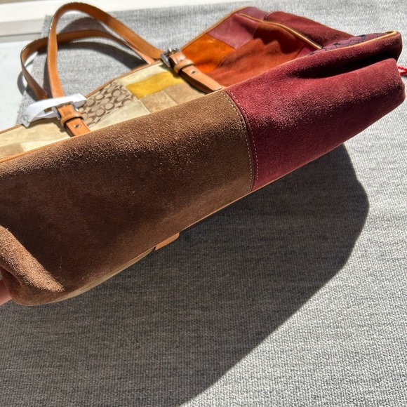 Coach Patchwork Tote in Earthy Tones - Picture 7 of 11